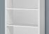 11.75" x 23.75" x 47.5" Cappuccino Particle Board Adjustable Shelves Bookshelf